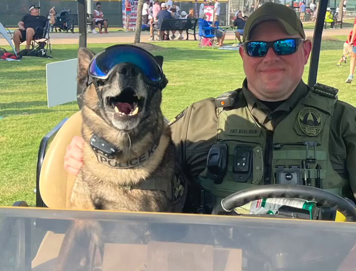 Police Dog Retires After Nearly A Decade Of Service, Heartwarming Video Is Spreading Online Police Dog Retires After Nearly A Decade Of Service, Heartwarming Video Is Spreading Online