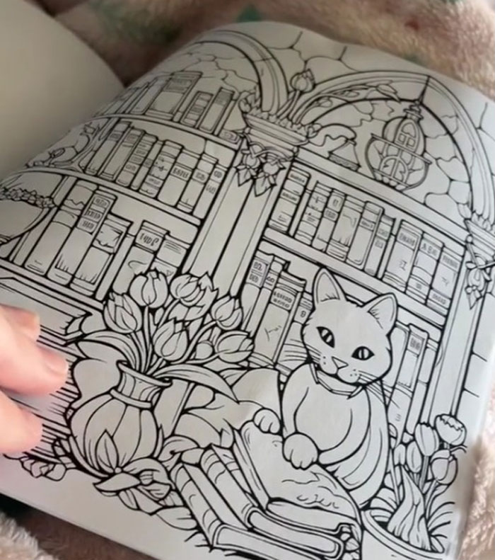 Woman Thinks She Bought A &ldquo;Normal&rdquo; Kitty Coloring Book, Starts Noticing Odd Things About It
