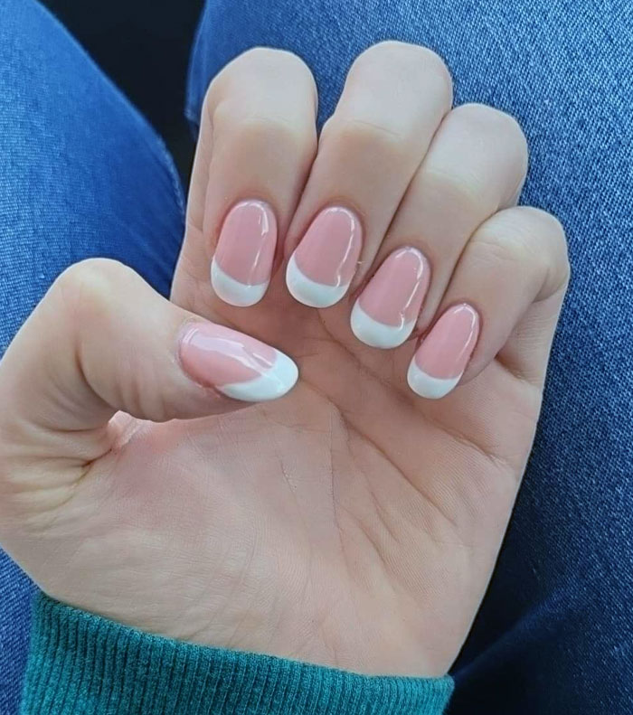 Manicure Before My Wedding. The First Set Almost Had Me Bridezillaing, But To Be Honest, I Just Cried A Bit In My Car