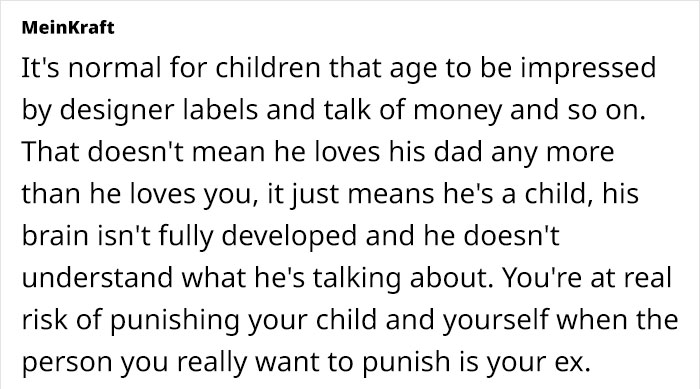 Mom Devastated As 10YO Would Rather Live With Richer Dad Than With Her Mom Devastated As 10YO Would Rather Live With Richer Dad Than With Her