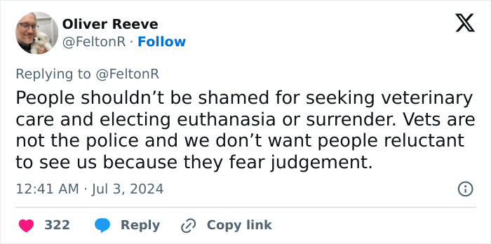 Vet Applauded For Response After Owner Brings In Seven-Week-Old Puppy To Be Put Down Vet Applauded For Response After Owner Brings In Seven-Week-Old Puppy To Be Put Down