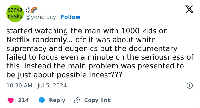 Netflix’s “The Man With 1,000 Kids” Stuns As Viewers Want To Lock Up Jonathan Jacob Meijer Netflix’s “The Man With 1,000 Kids” Stuns As Viewers Want To Lock Up Jonathan Jacob Meijer