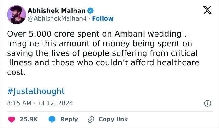 Billionaire&rsquo;s Lavish Wedding Sparks Outrage As Invitations Cost More Than Average Salary