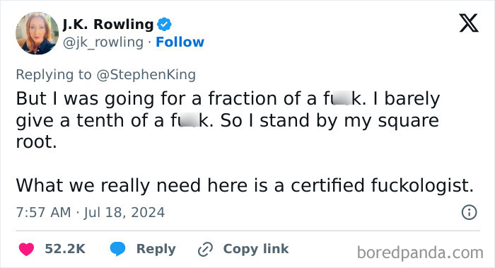 Stephen King Slams J.K. Rowling's Math In Heated Verbal Spat