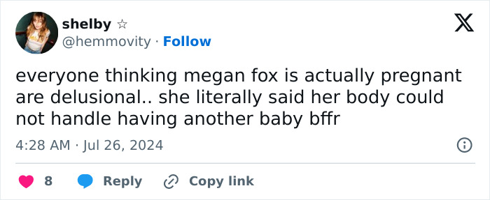 Is Megan Fox Pregnant? Fans Speculate After New Music Video Shows Her Baby Bump Is Megan Fox Pregnant? Fans Speculate After New Music Video Shows Her Baby Bump