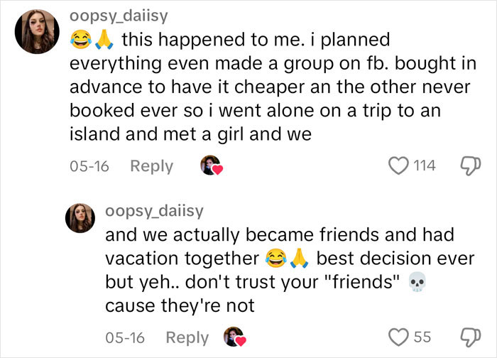 Woman Plans A Perfect Trip For Her And Best Friend Only To Be Lied To For Months And Left Alone