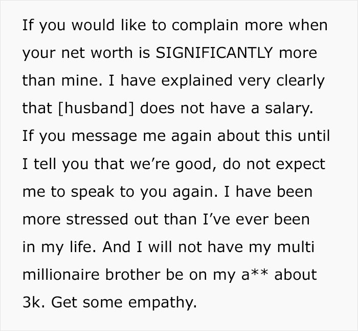 Woman Gets $30K Inheritance, Doesn’t Get Why Brother Keeps Asking Her For The $3K She Owes Him Woman Gets $30K Inheritance, Doesn’t Get Why Brother Keeps Asking Her For The $3K She Owes Him