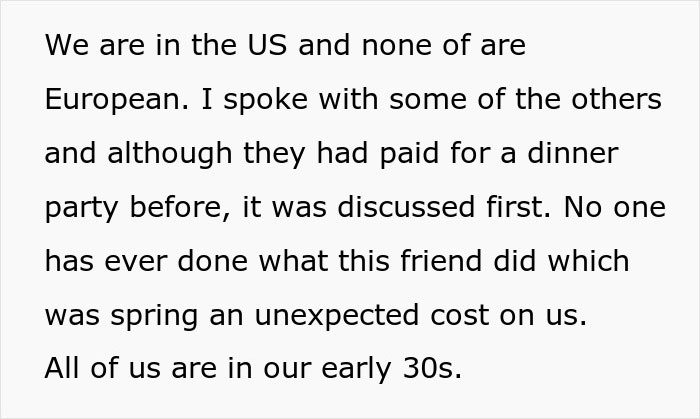 Unexpected Dinner Party Charge Leaves Guests Outraged: &ldquo;I Didn&rsquo;t Do This For Free&rdquo;