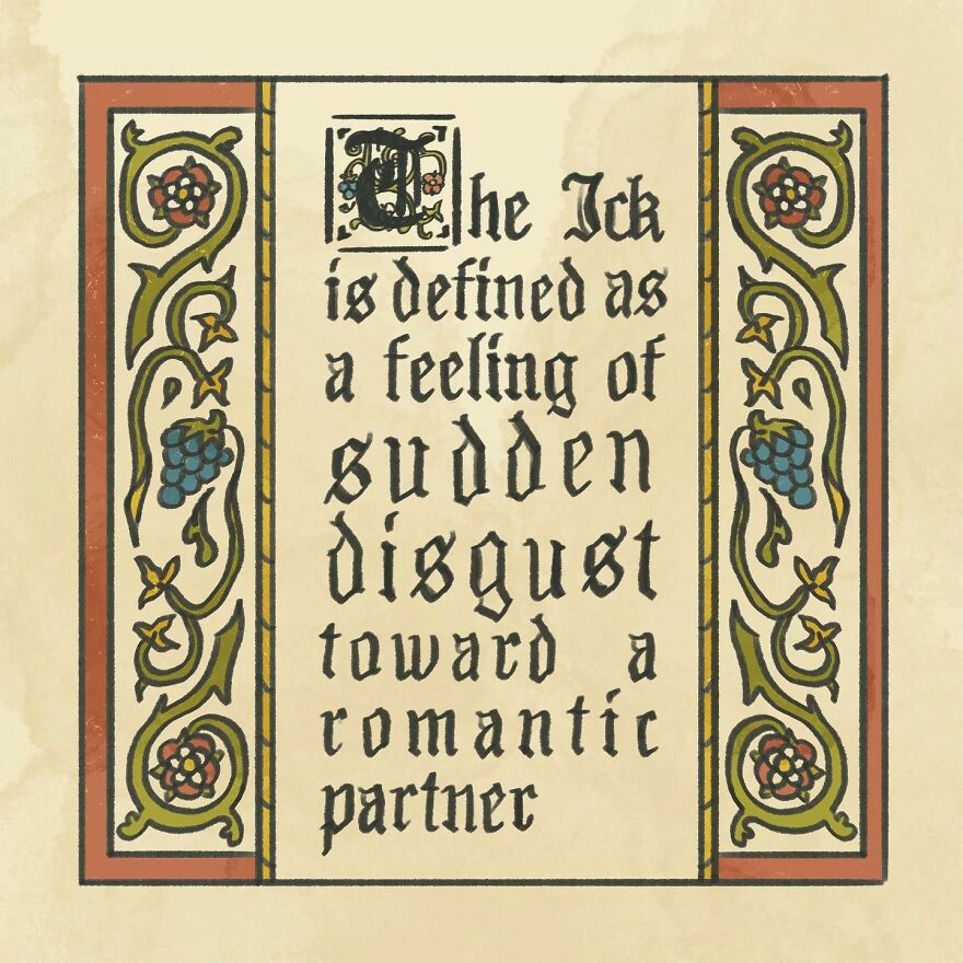 Medieval Humor Meets Modern Dating In &lsquo;Recognising The Ick&rsquo; Series By Clarice Tudor