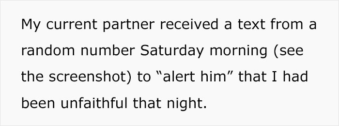 Guy Receives Cryptic Message Accusing His GF Of Infidelity, She Investigates Claiming It's Her Ex Guy Receives Cryptic Message Accusing His GF Of Infidelity, She Investigates Claiming It's Her Ex