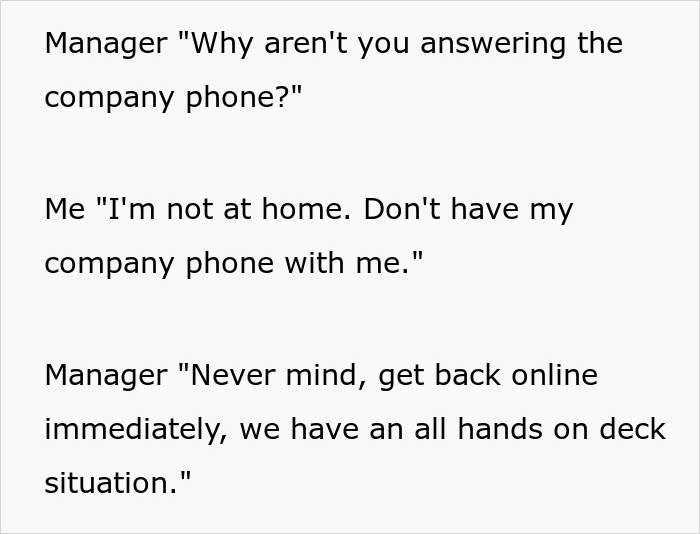 Employee Goes On Vacation And Doesn&rsquo;t Take The Company Phone As Told, It Costs The Company $6K