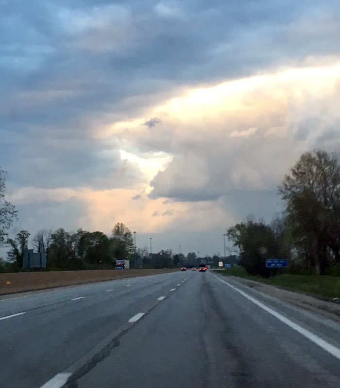 This Picture My Dad Sent Me Of A Cloud That Looks Like A Shark
