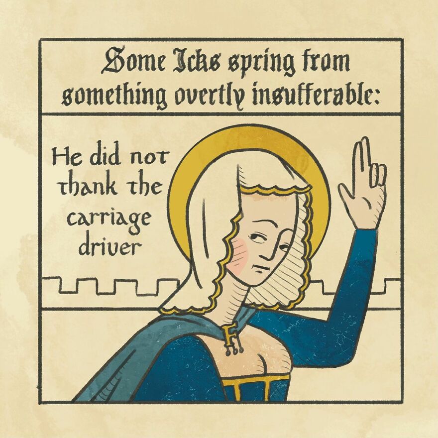 Medieval Humor Meets Modern Dating In &lsquo;Recognising The Ick&rsquo; Series By Clarice Tudor