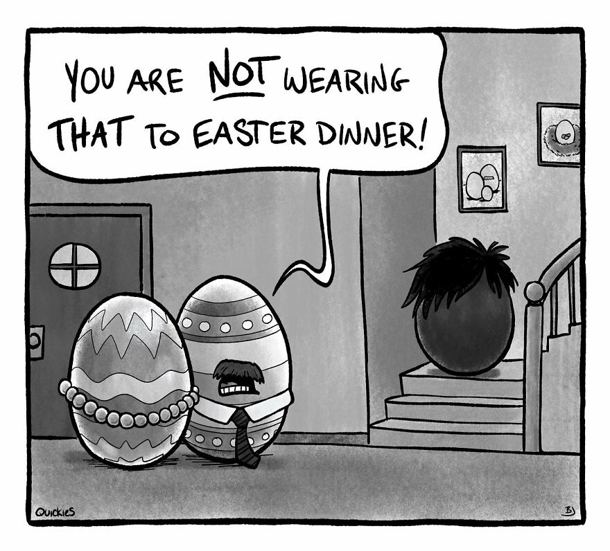 39 Witty One-Panel Comics From The Collaborative Minds Of Two Artists Under The Name Quickies (New Pics)