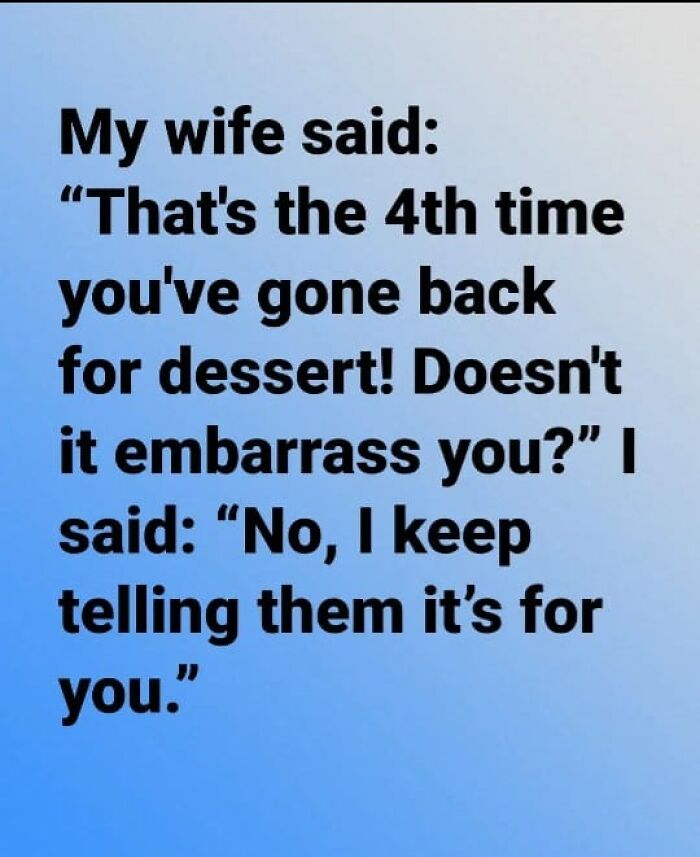 Text post from a Facebook group: "My wife said: 'That's the 4th time...'"