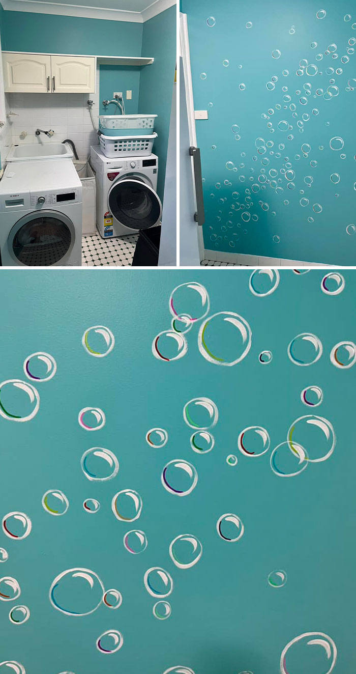 Acabo de terminar de pintar el cuarto de la colada