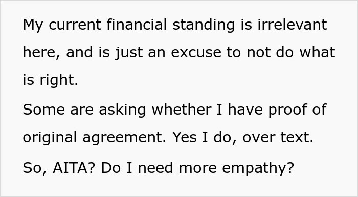 Woman Gets $30K Inheritance, Doesn’t Get Why Brother Keeps Asking Her For The $3K She Owes Him Woman Gets $30K Inheritance, Doesn’t Get Why Brother Keeps Asking Her For The $3K She Owes Him