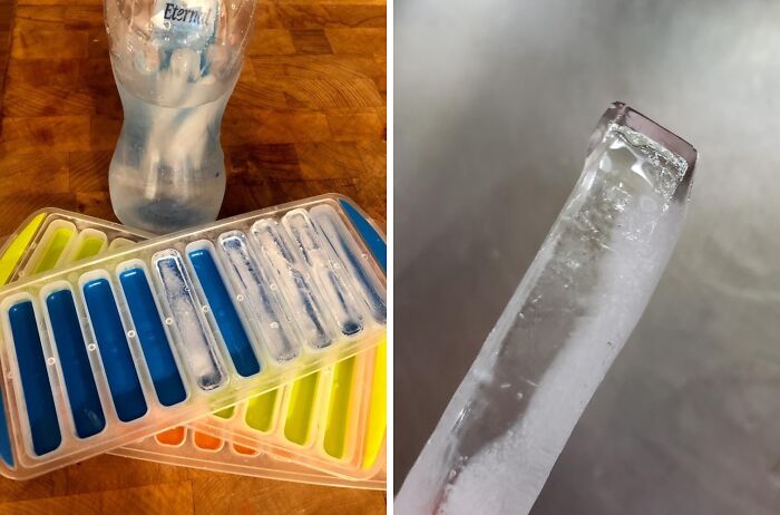 Don't Let Your Water Bottle Be A Square; Fill It With Sleek, Slender Ice Sticks Made With 