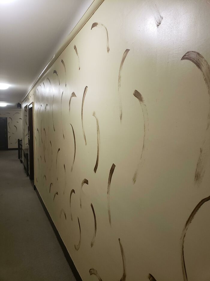 The Paint Job In My Apartment Hallway (Its The Whole Building)