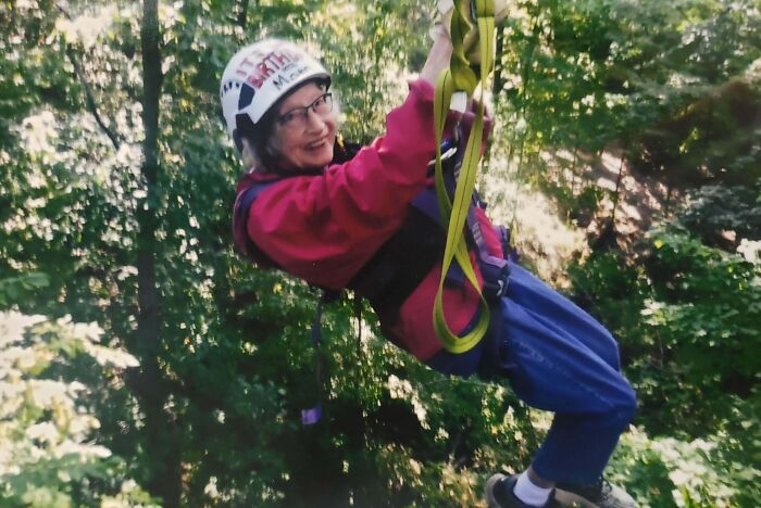 Aunt Agnes, Ziplining For The First Time At 99 Years Old