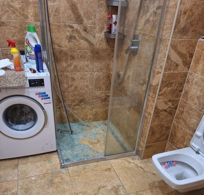 Shower Door Didn't Like Being Cleaned