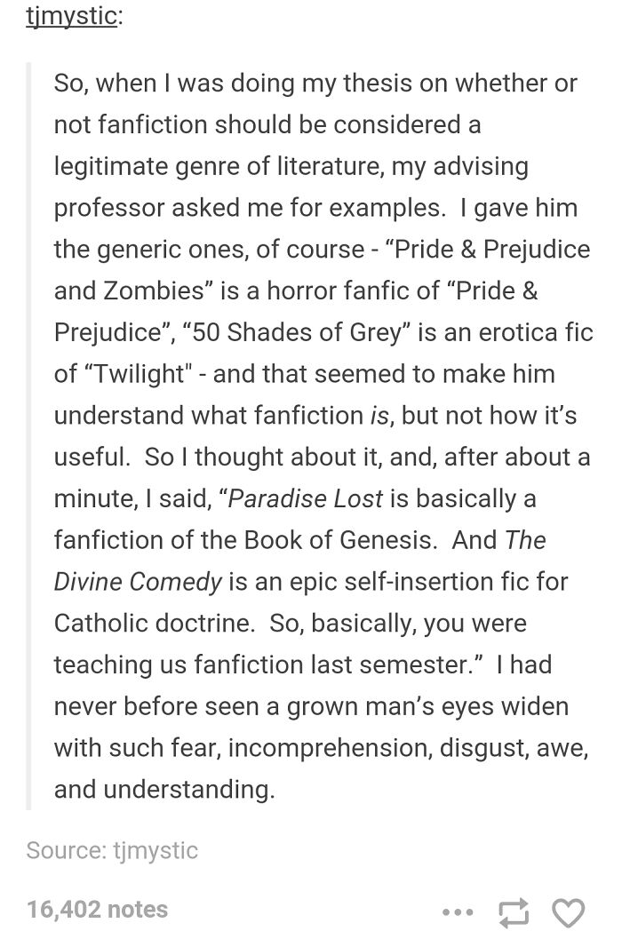 Fanfiction As A Legitimate Genre Of Literature