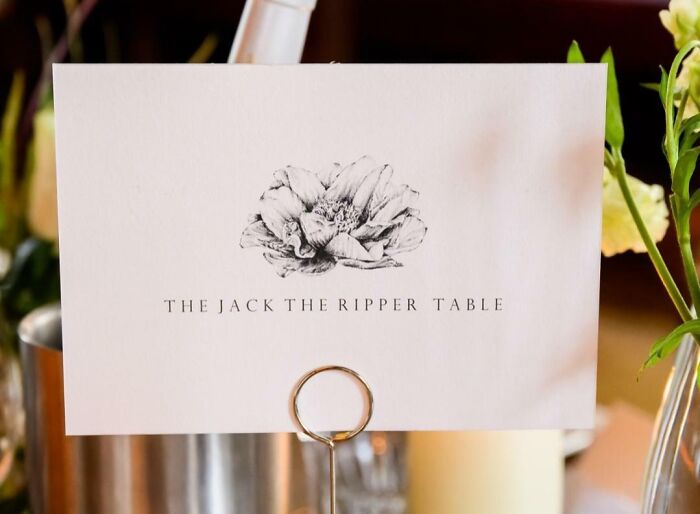 This Truly Unhinged Theme, The Table Names Are Their "Favorite Criminals"