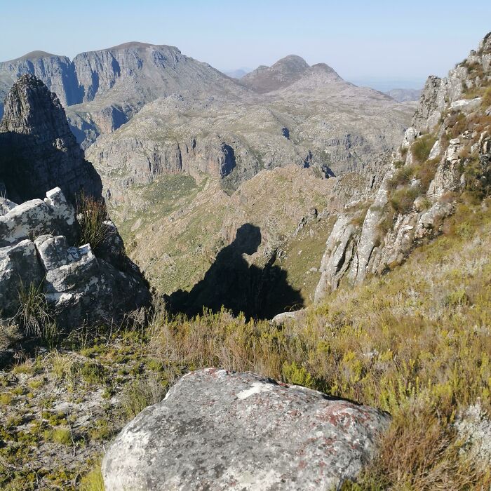 This Shadow In The Mountains Looks Like A Girl Reading