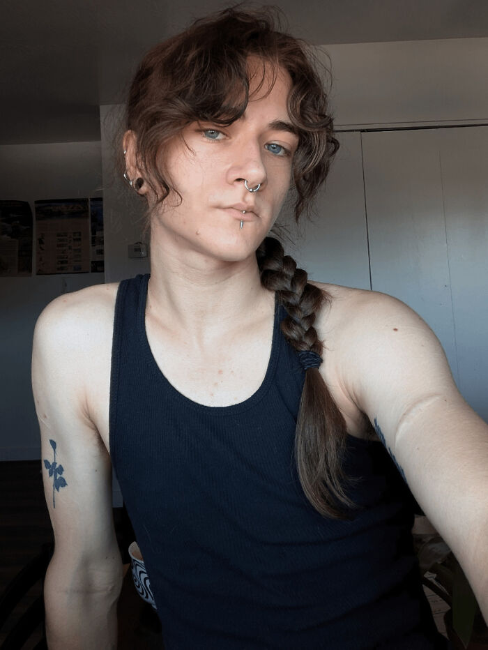 Gonna Be Over 100°f Every Day This Week.... This Is How I'm Surviving With All My Hair, Been Practicing French Braiding!