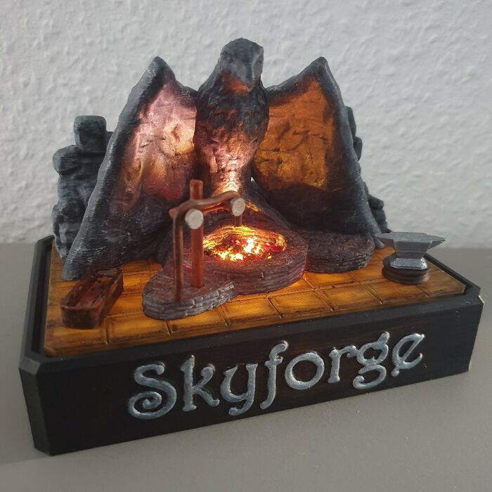 Fully Printed Skyrim Skyforge Model