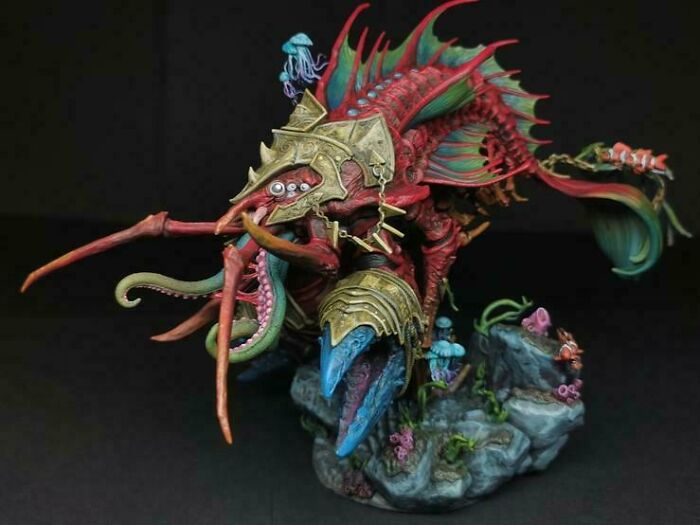 Dakrillith - Trench Terror Fantasy Mini! 3D Printed And Painted