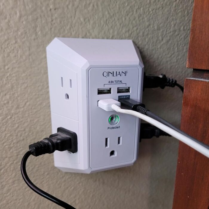  5-Outlet Wall Charger With 4 USB Ports: Power Up Your Entire Tech Arsenal With One Compact Device