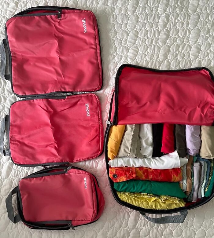 Say Goodbye To Overstuffed Suitcases: Compression Packing Cubes Organize And Compress Your Clothes For Effortless Travel