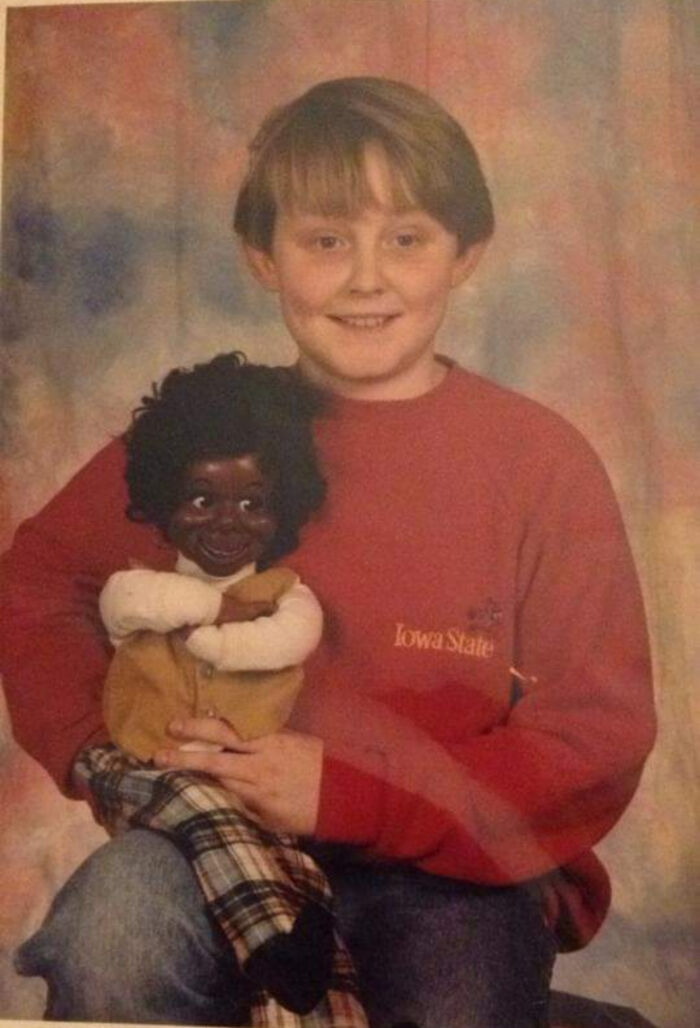 Bring A Prop For School Pictures. Most Kids Brought Sports Equipment Or An Instrument. I Brought...my Ventriloquist Dummy