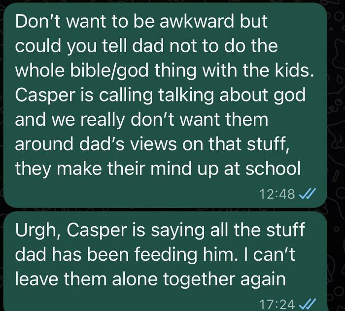 Parent Pushing Religion