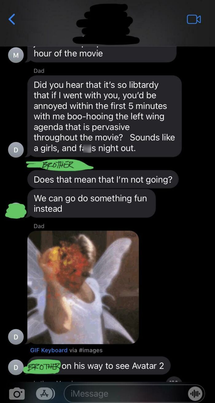 Mom Asked If We Wanted To Go See Avatar 2. Dad’s Response