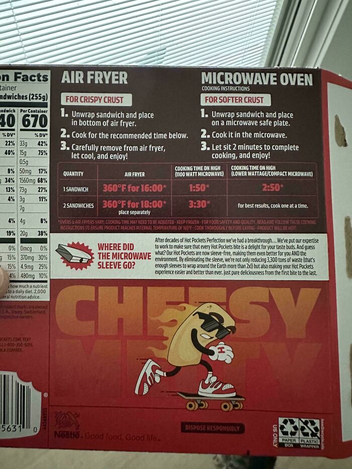 Hot Pockets No Longer Come With A Microwave Sleeve