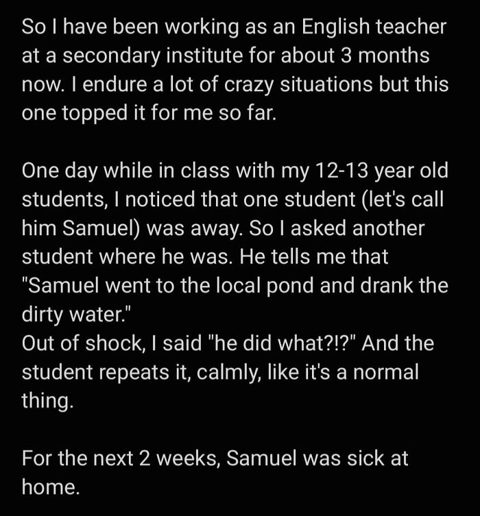 21-Year-Old Teacher Sharing A Story