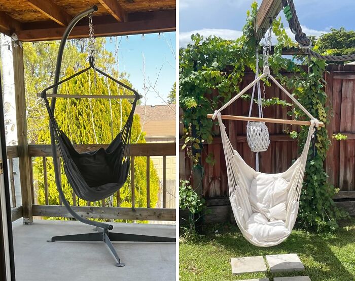 Your Netflix Binges Are About To Get A Whole Lot Cozier With This Hanging Rope Swing Chair As Your New Favorite Seat