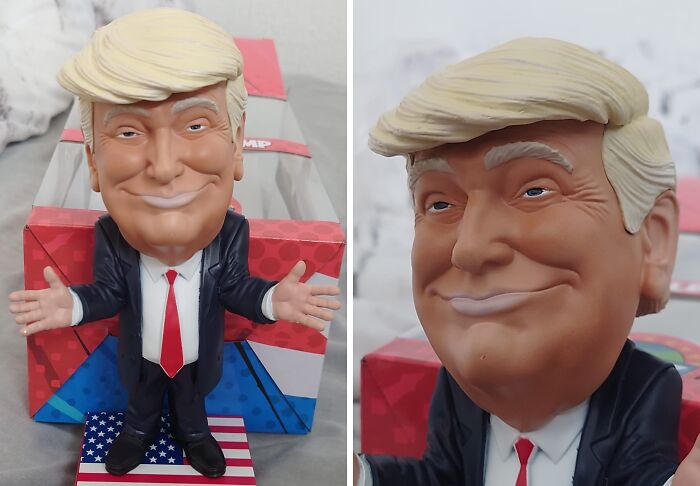 The Head To Hand Ratio On This Trump Figurine Seems Odly Real