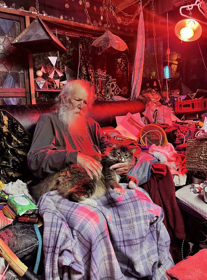 Neighbor Under Heat Lamp