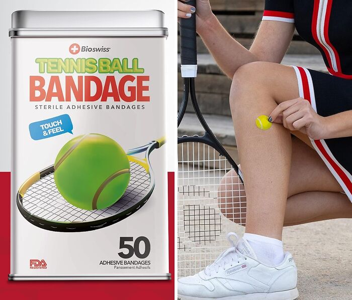 These Tennis Ball Bandages Are The Perfect Way To Show Your Wimbledon Spirit While Covering Up Those Minor Scrapes And Bruises