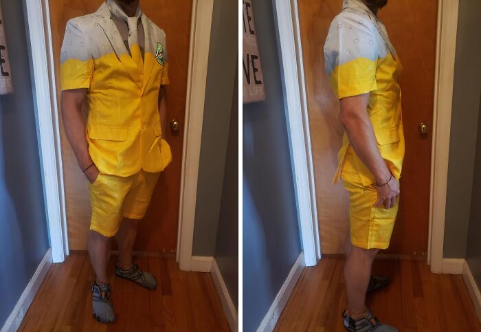 This Summer 2-Piece Suit Is The Perfect Conversation Starter For Any Pool Party Or Backyard BBQ – Just Try Not To Get Spilled On