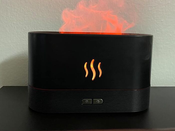 This Flame Air Aroma Diffuser Is The Ultimate Sensory Experience, Combining The Calming Effects Of Aromatherapy With The Mesmerizing Glow Of A Flickering Flame
