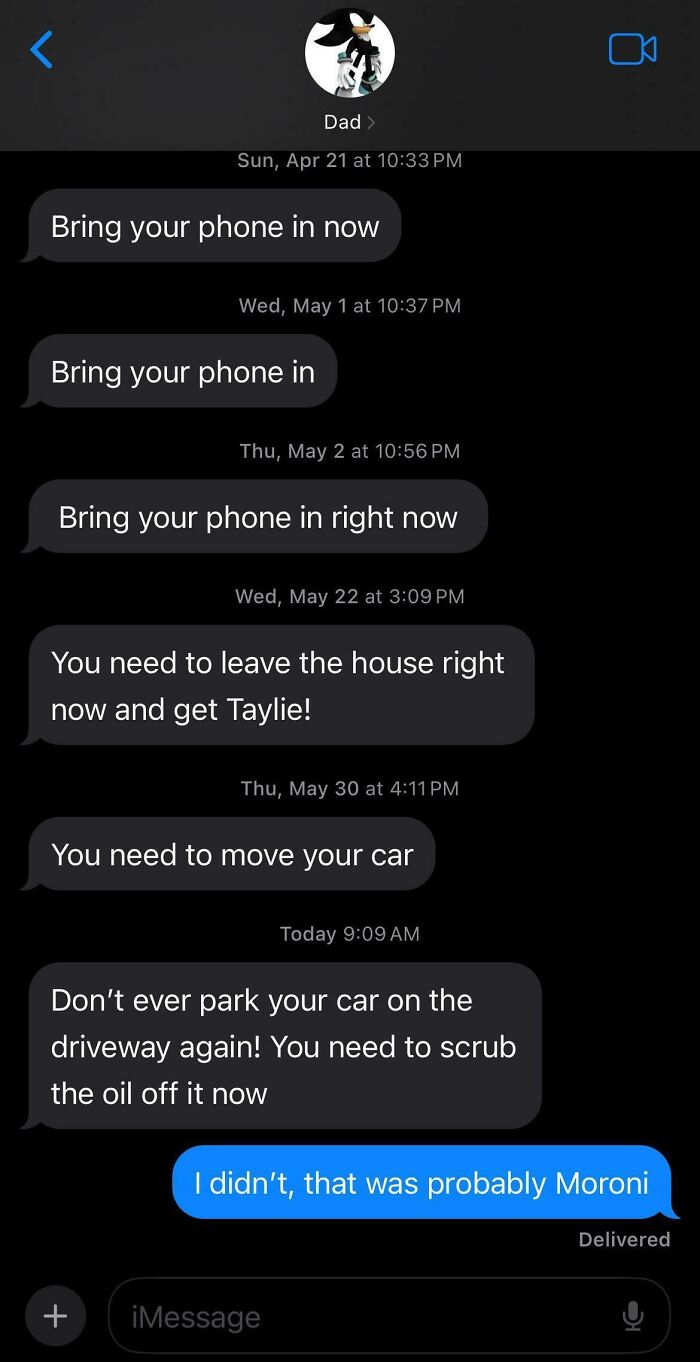 My Dad Wants Me To Scrub The Oil Off The Driveway