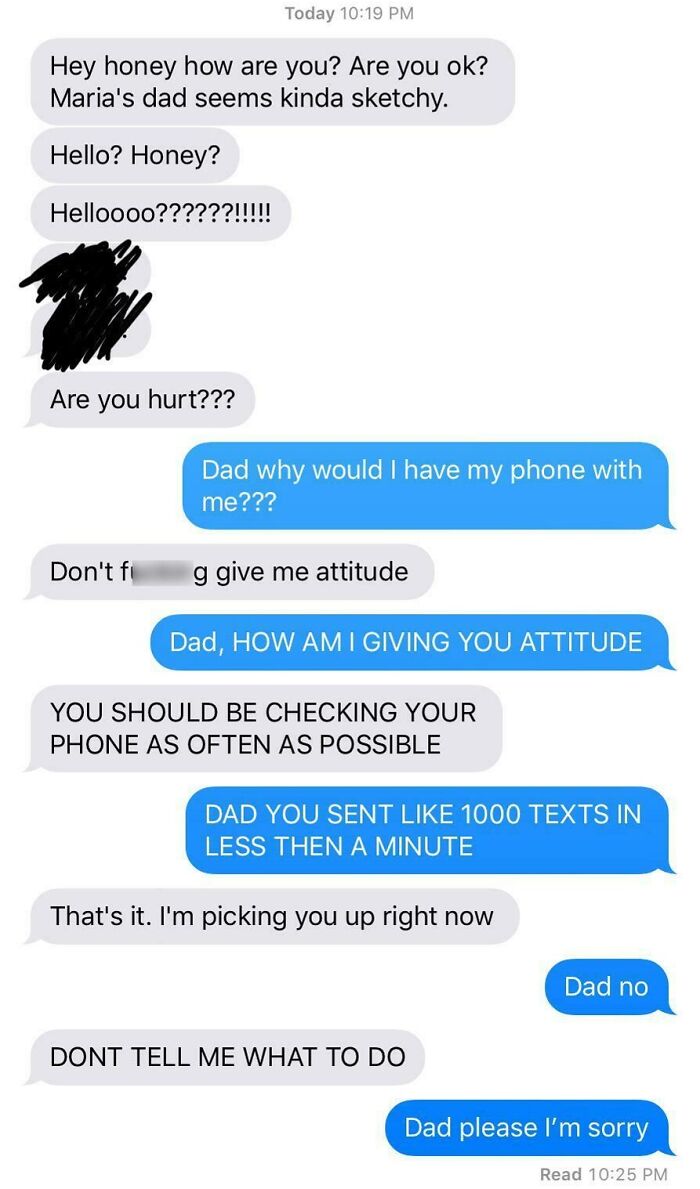 I Know My Dad Is Trying To "Protect" Me And Stuff But This Is Too Far. He Never Let Me See My Friend After That