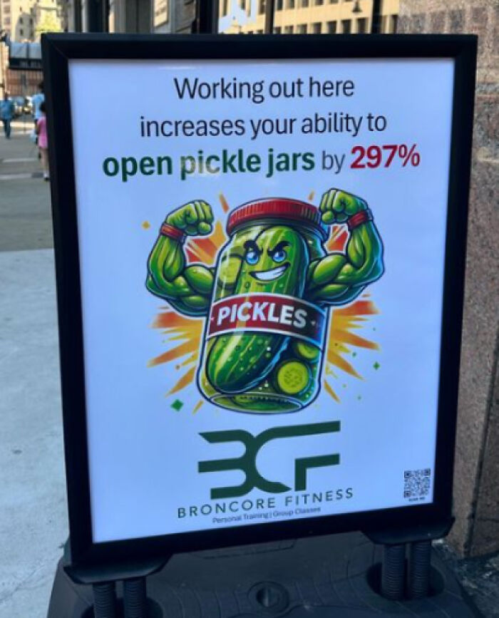 Anuncio de un gimnasio