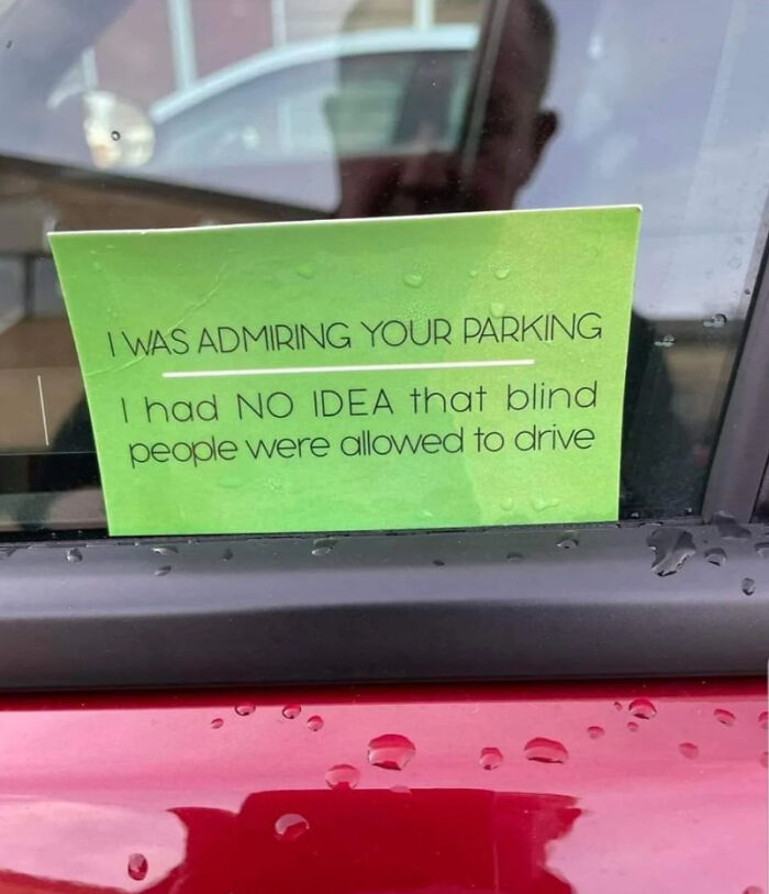 Eso es que has aparcado mal