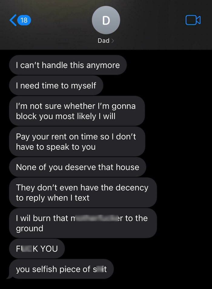 My Dad Threatening To Burn My House Down