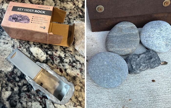 This Key Rock Is The Perfect Way To Outsmart Lockouts And Give Yourself Peace Of Mind, Knowing Your Spare Key Is Safely Hidden In Plain Sight